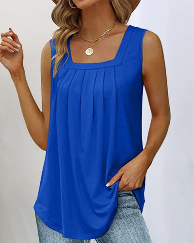Anne™ | Sleeveless Tank with Square Neckline