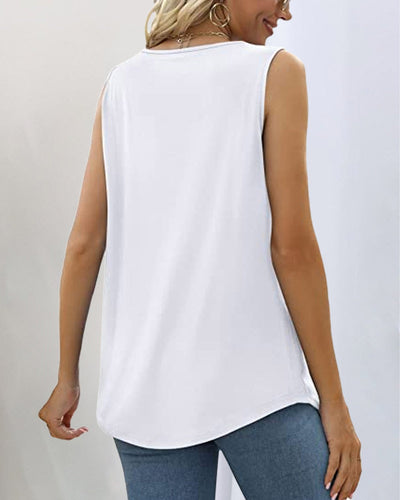 Anne™ | Sleeveless Tank with Square Neckline
