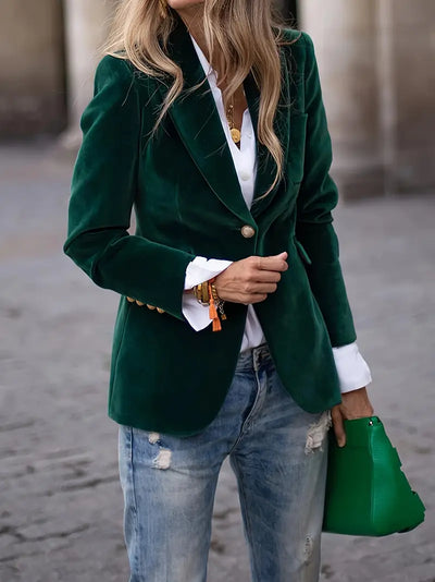Isabella™ | Elegant velvet blazer