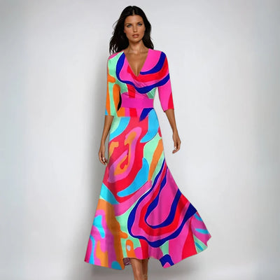 Emily™ | Stylish Floral Wrap Dress