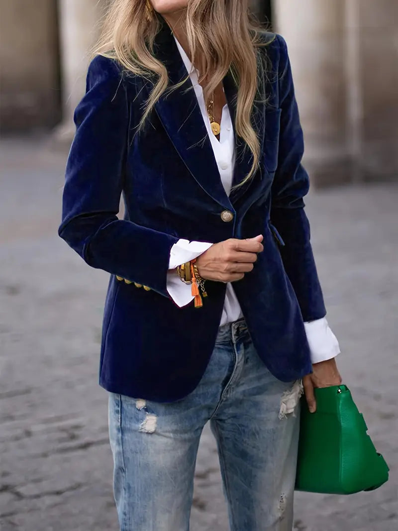 Isabella™ | Elegant velvet blazer