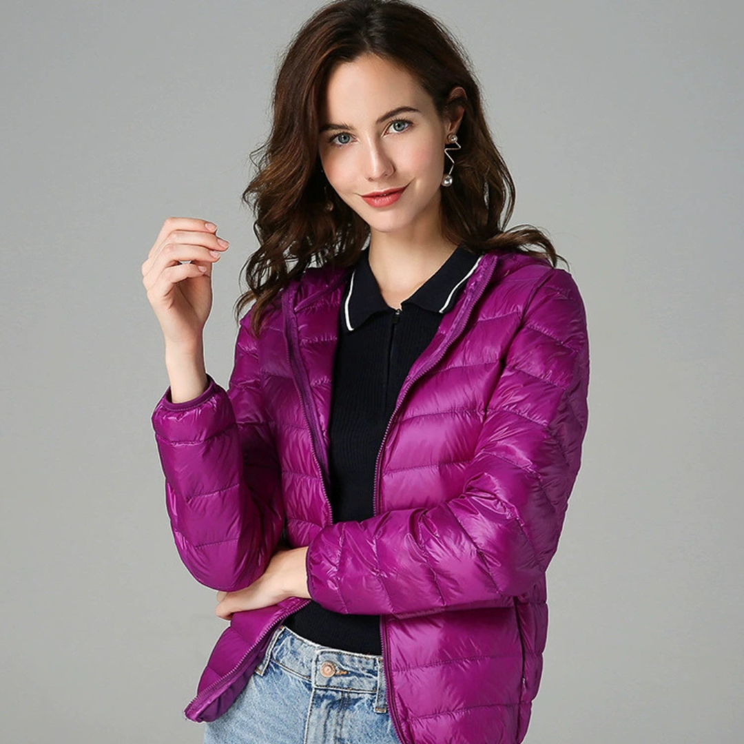 Dagmar Gevoerde Mid-Season Jacket | Purple