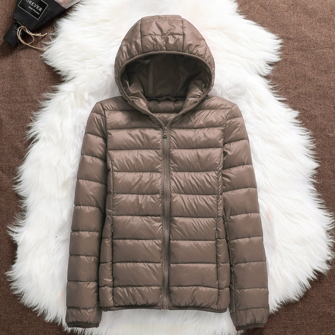 Dagmar Gevoerde Mid-Season Jacket | Champagne