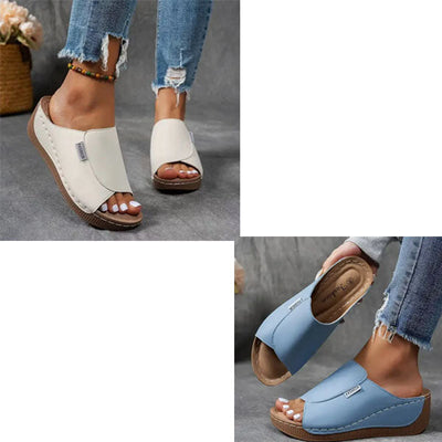 Comfy Arch Support Thongs – Plain Women's Sandals – Breathable