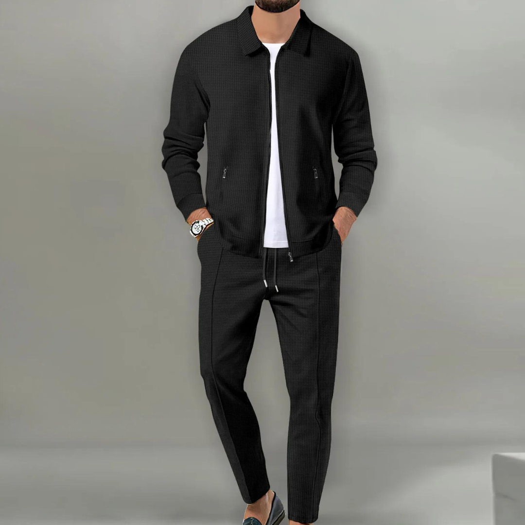 DARIO | TWO-PIECE SET WITH ZIP VEST