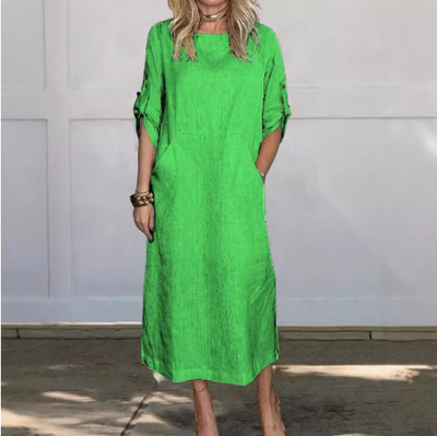Colleen™ - Elegant Pocket Midi Dress