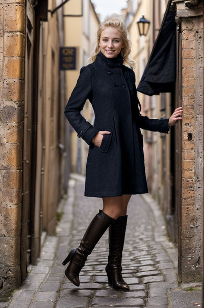 Amarie - Hooded Dress Coat