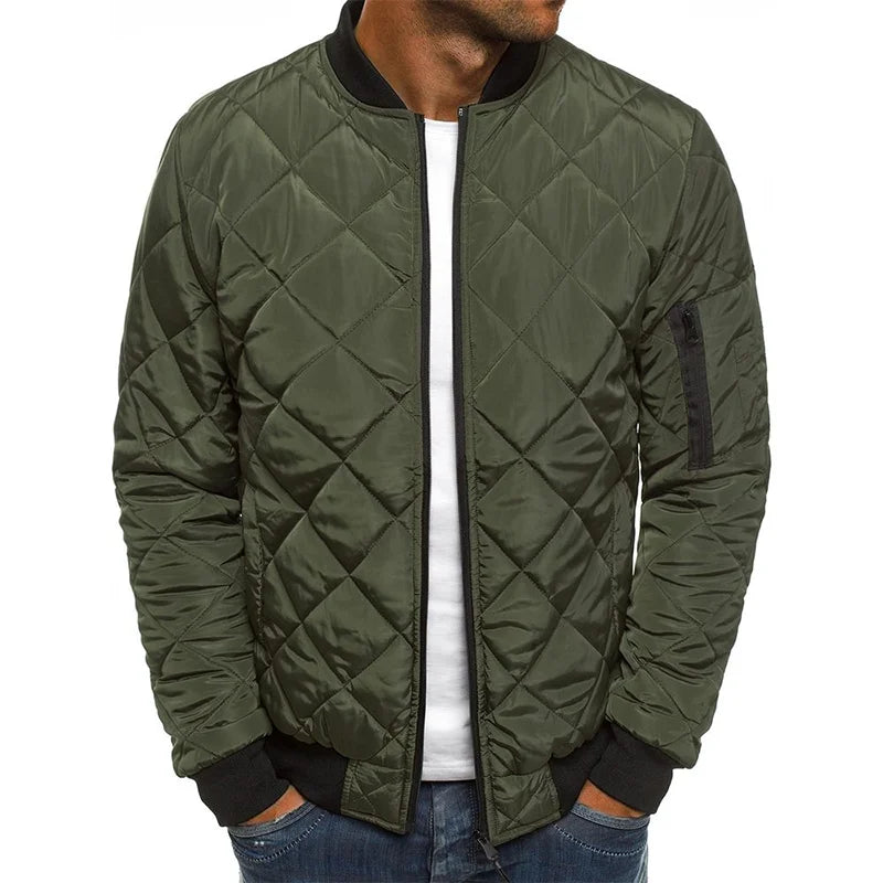 AMBROGIO | PREMIUM QUALITY CASUAL JACKET WITH DIAMOND PATTERN DESIGN