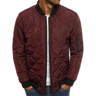 AMBROGIO | PREMIUM QUALITY CASUAL JACKET WITH DIAMOND PATTERN DESIGN