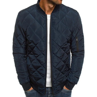 AMBROGIO | PREMIUM QUALITY CASUAL JACKET WITH DIAMOND PATTERN DESIGN