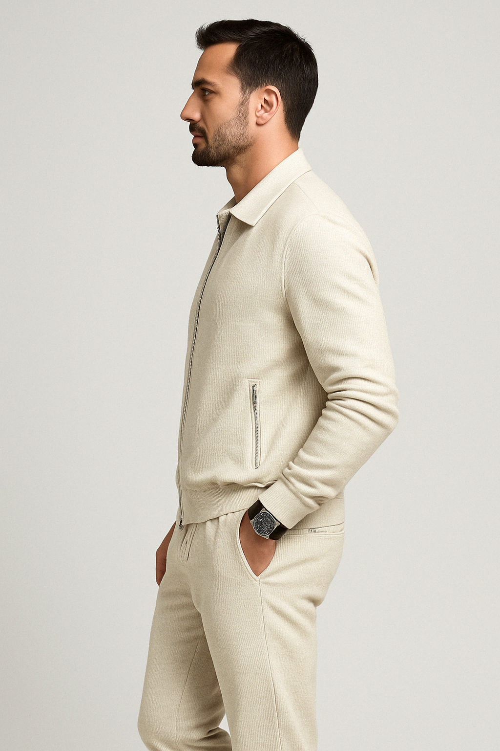 DARIO | TWO-PIECE SET WITH ZIP VEST