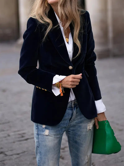 Isabella™ | Elegant velvet blazer