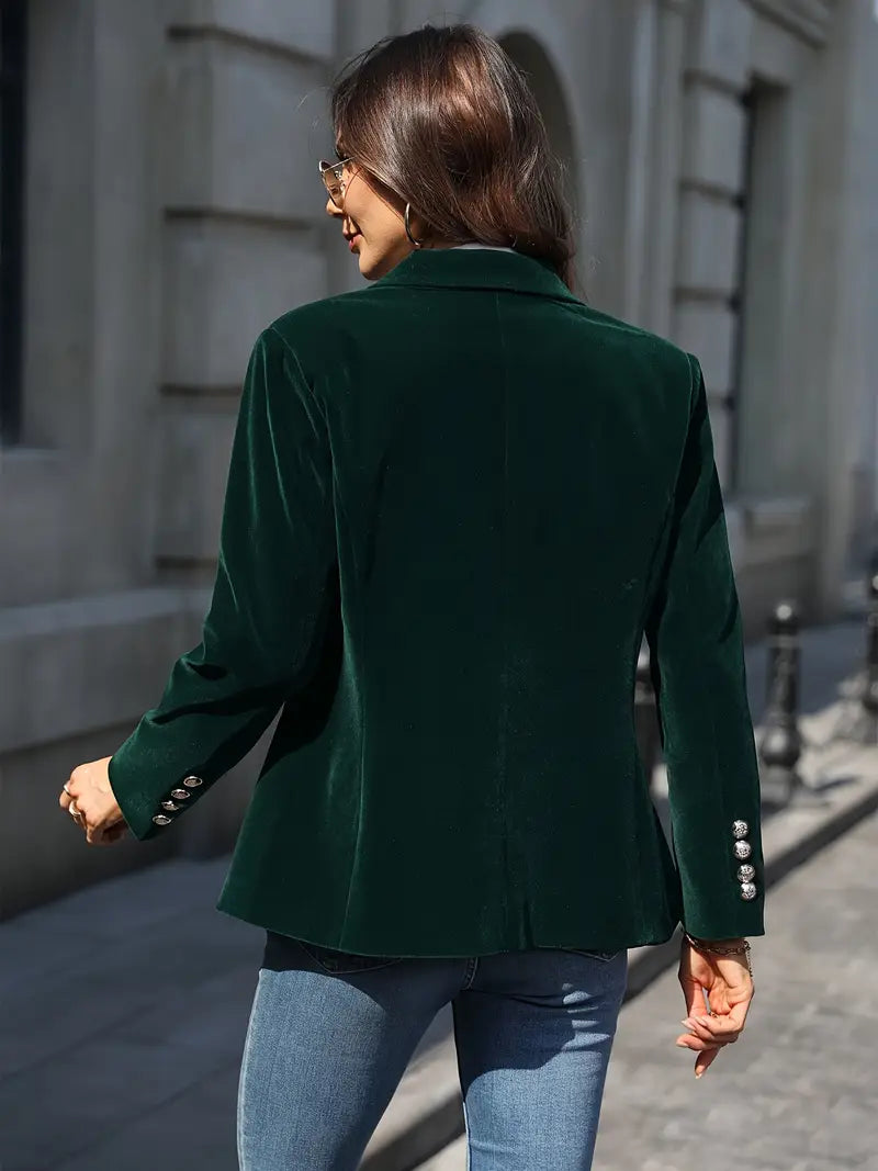 Isabella™ | Elegant velvet blazer
