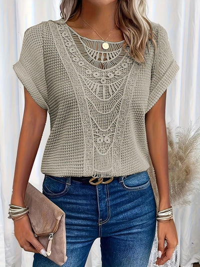 Gail | Beautifully Detailed Knitted Top