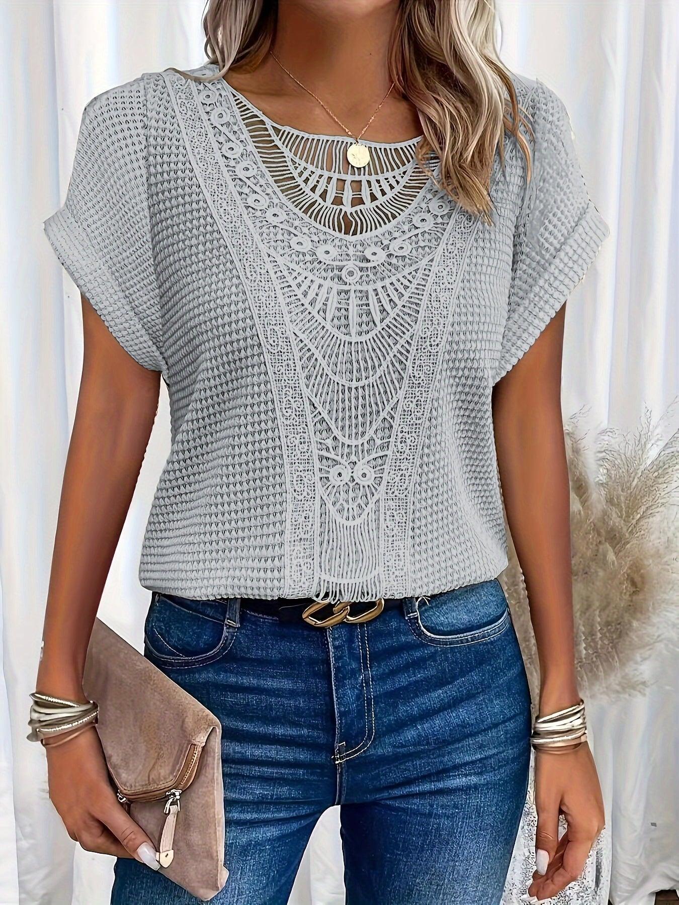 Gail | Beautifully Detailed Knitted Top