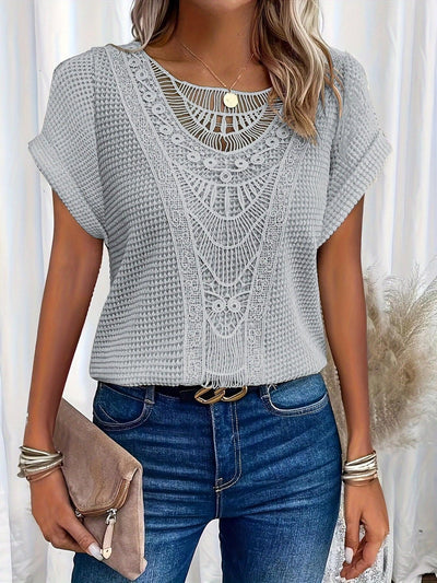 Gail | Beautifully Detailed Knitted Top