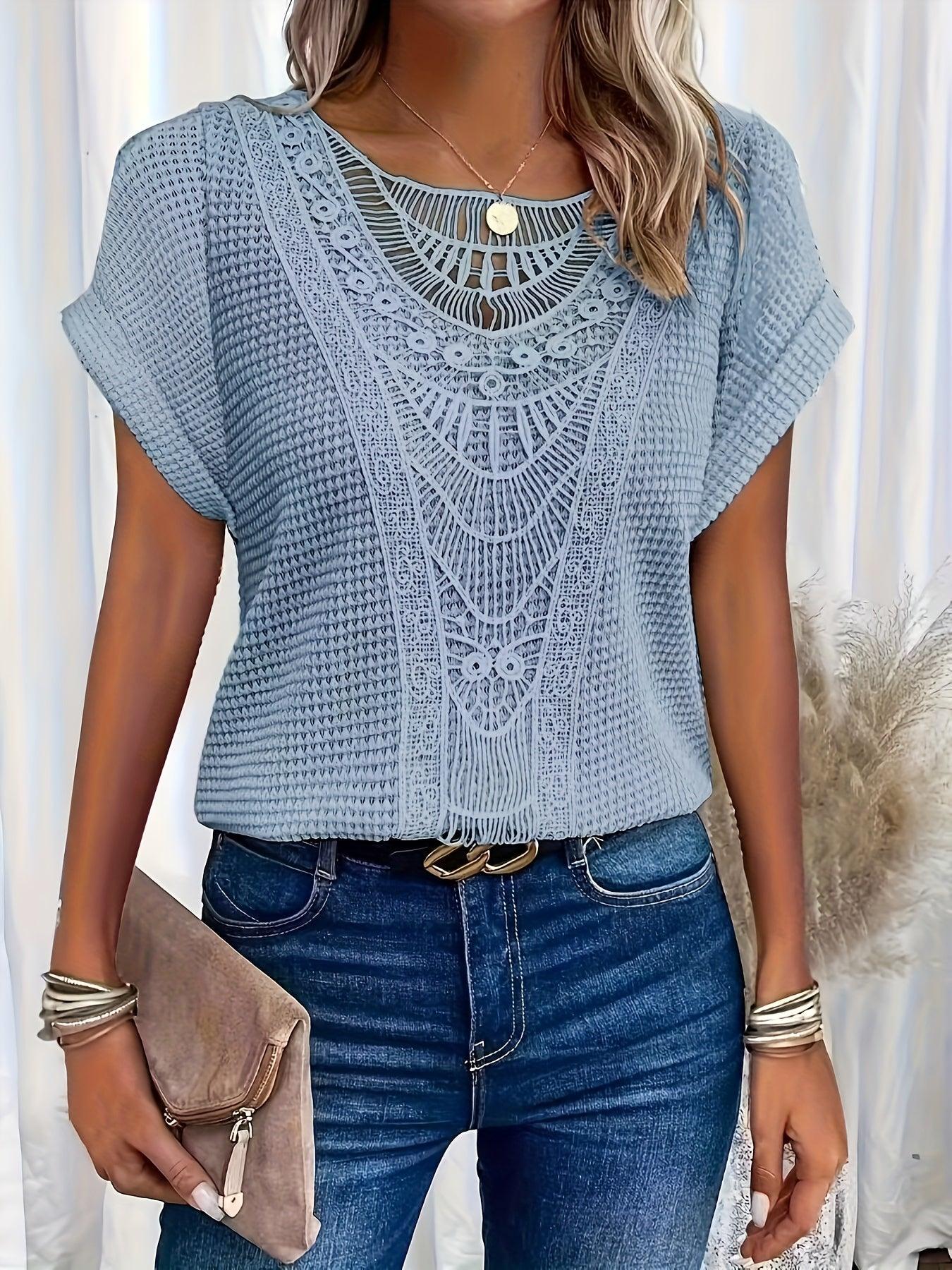 Gail | Beautifully Detailed Knitted Top