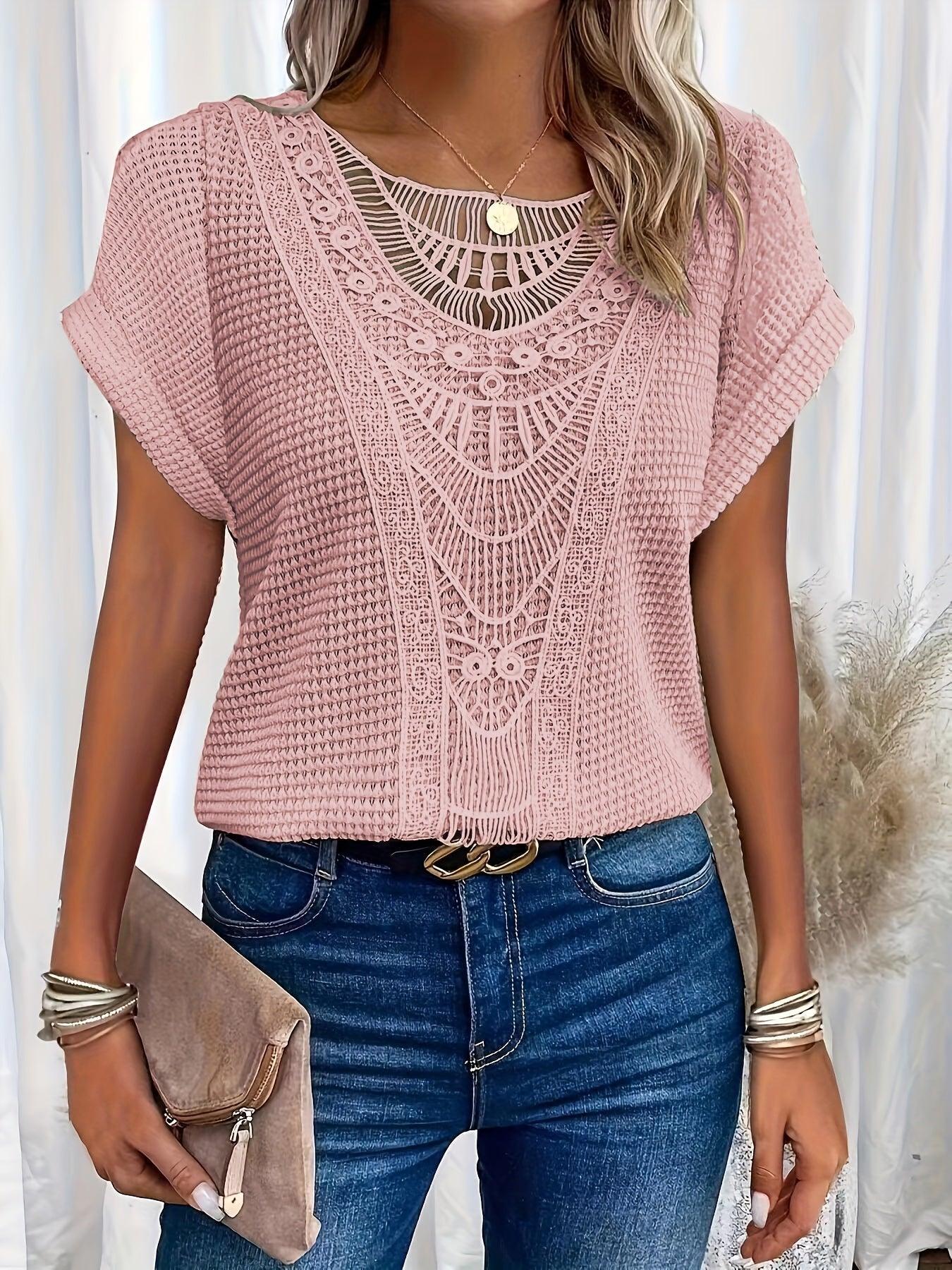 Gail | Beautifully Detailed Knitted Top