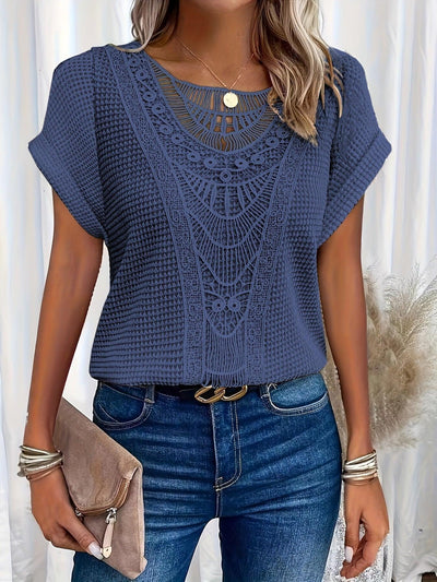 Gail | Beautifully Detailed Knitted Top