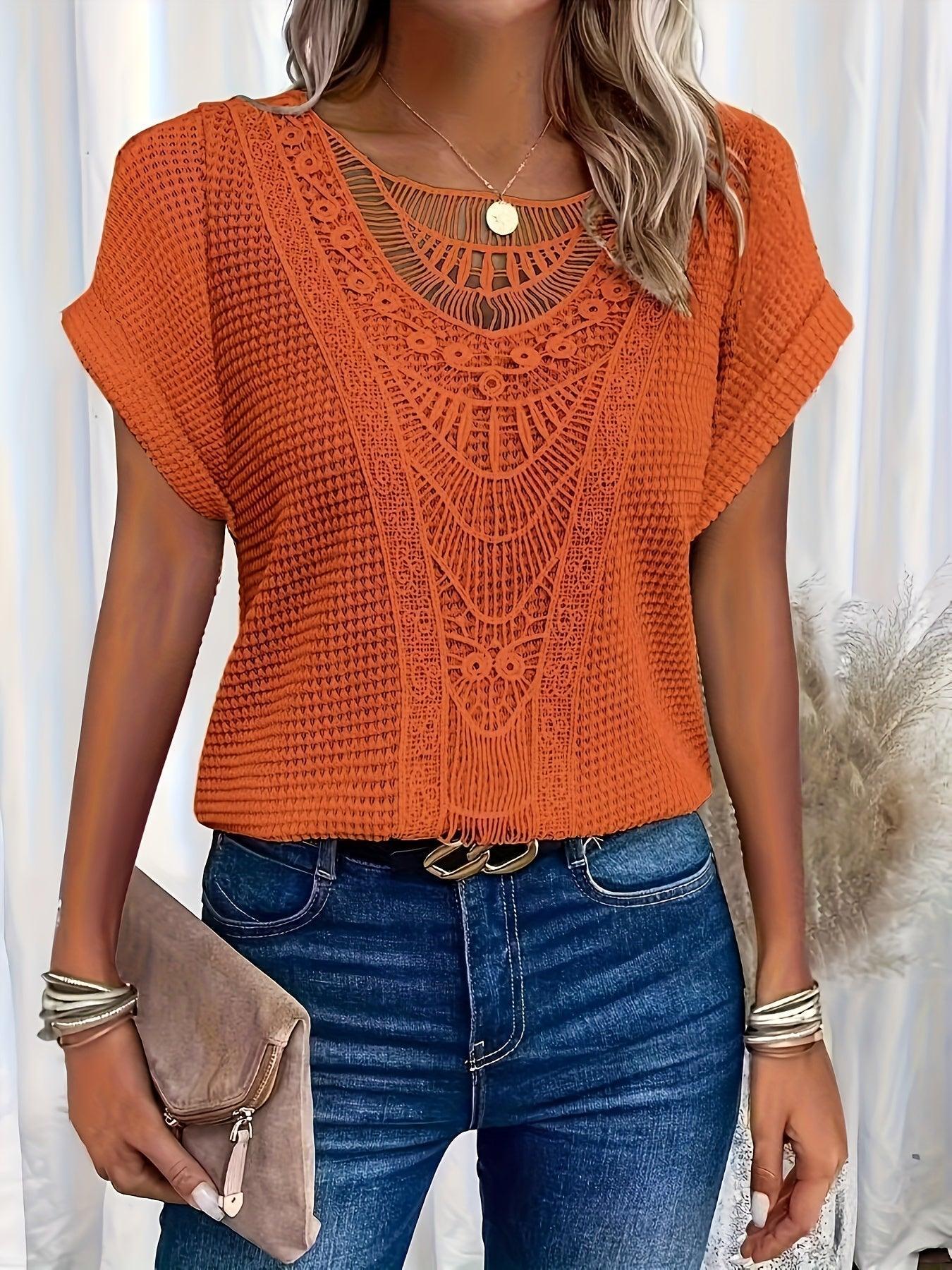 Gail | Beautifully Detailed Knitted Top