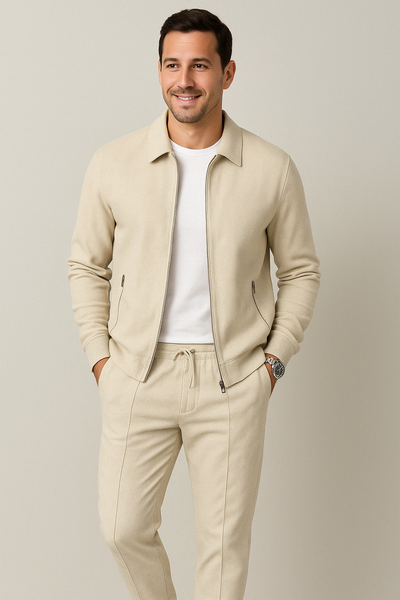 DARIO | TWO-PIECE SET WITH ZIP VEST