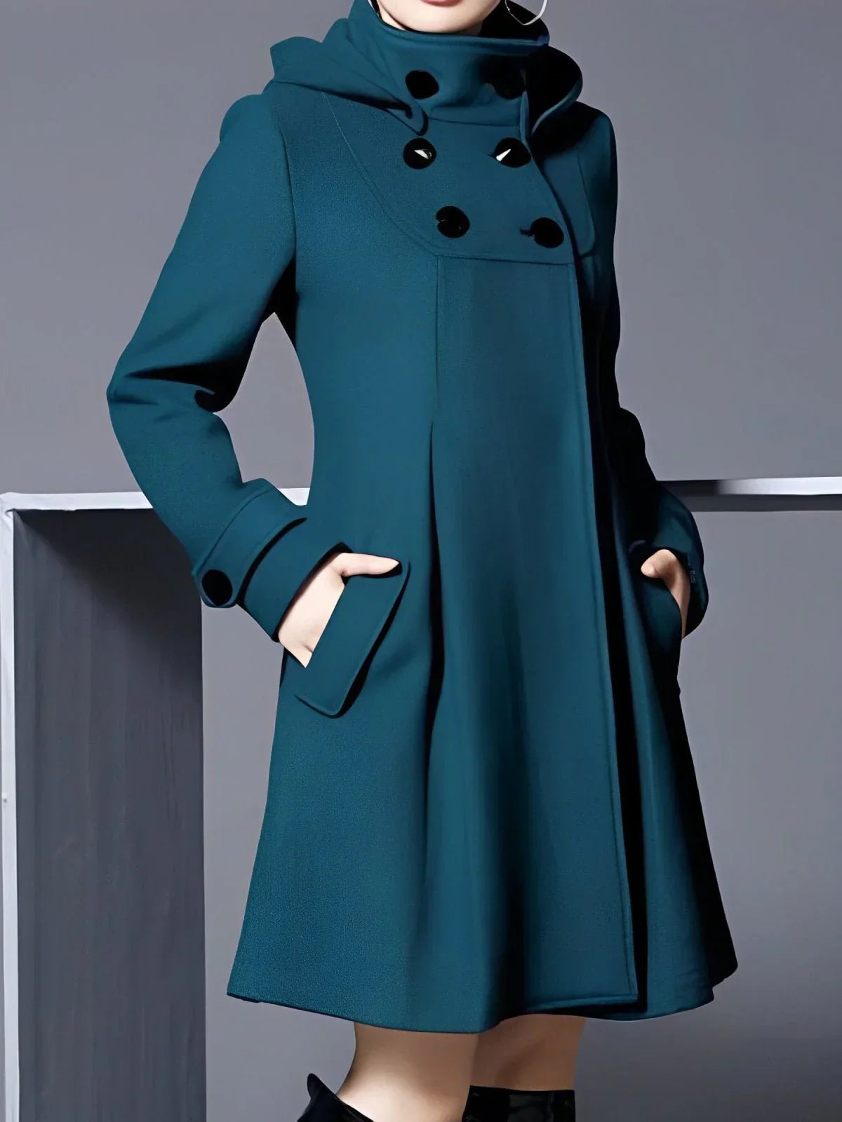 Amarie - Hooded Dress Coat