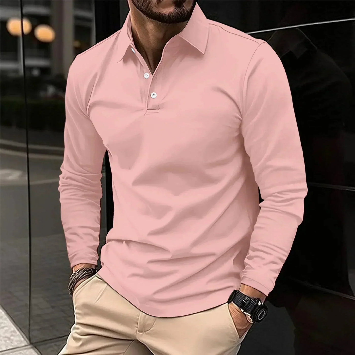 James | Casual Long-Sleeve Polo