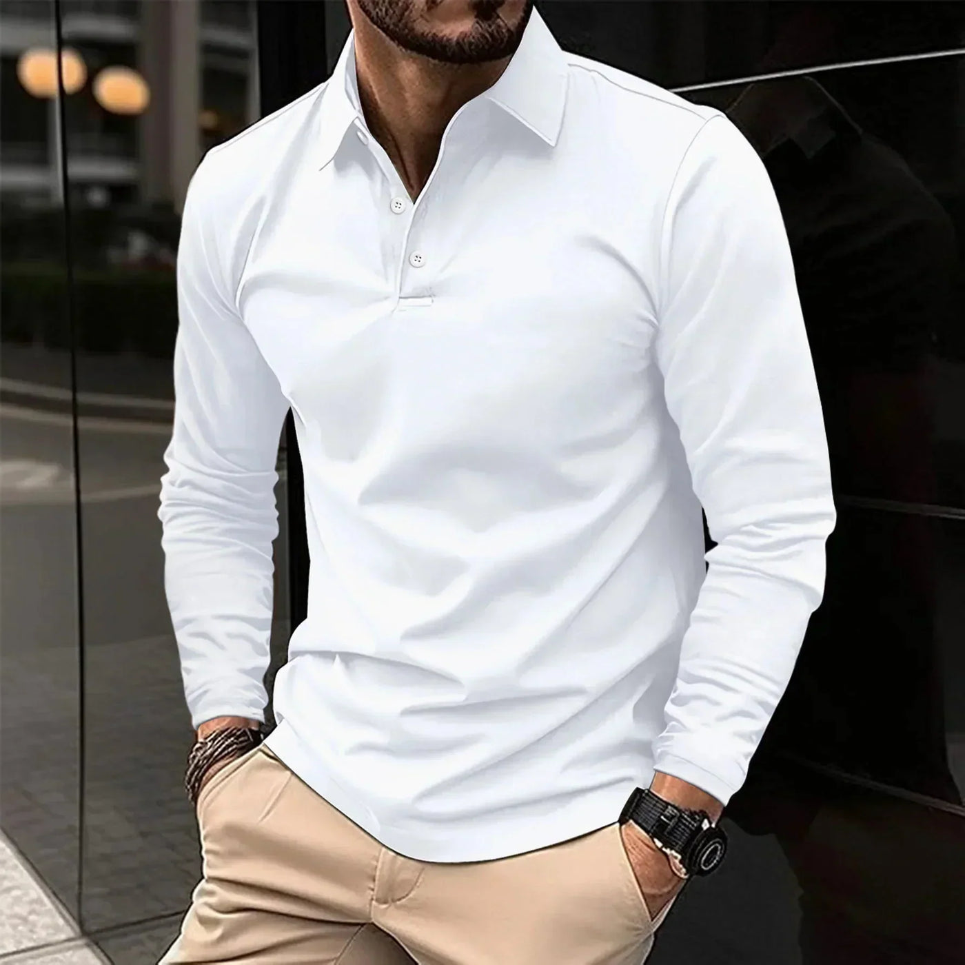 James | Casual Long-Sleeve Polo